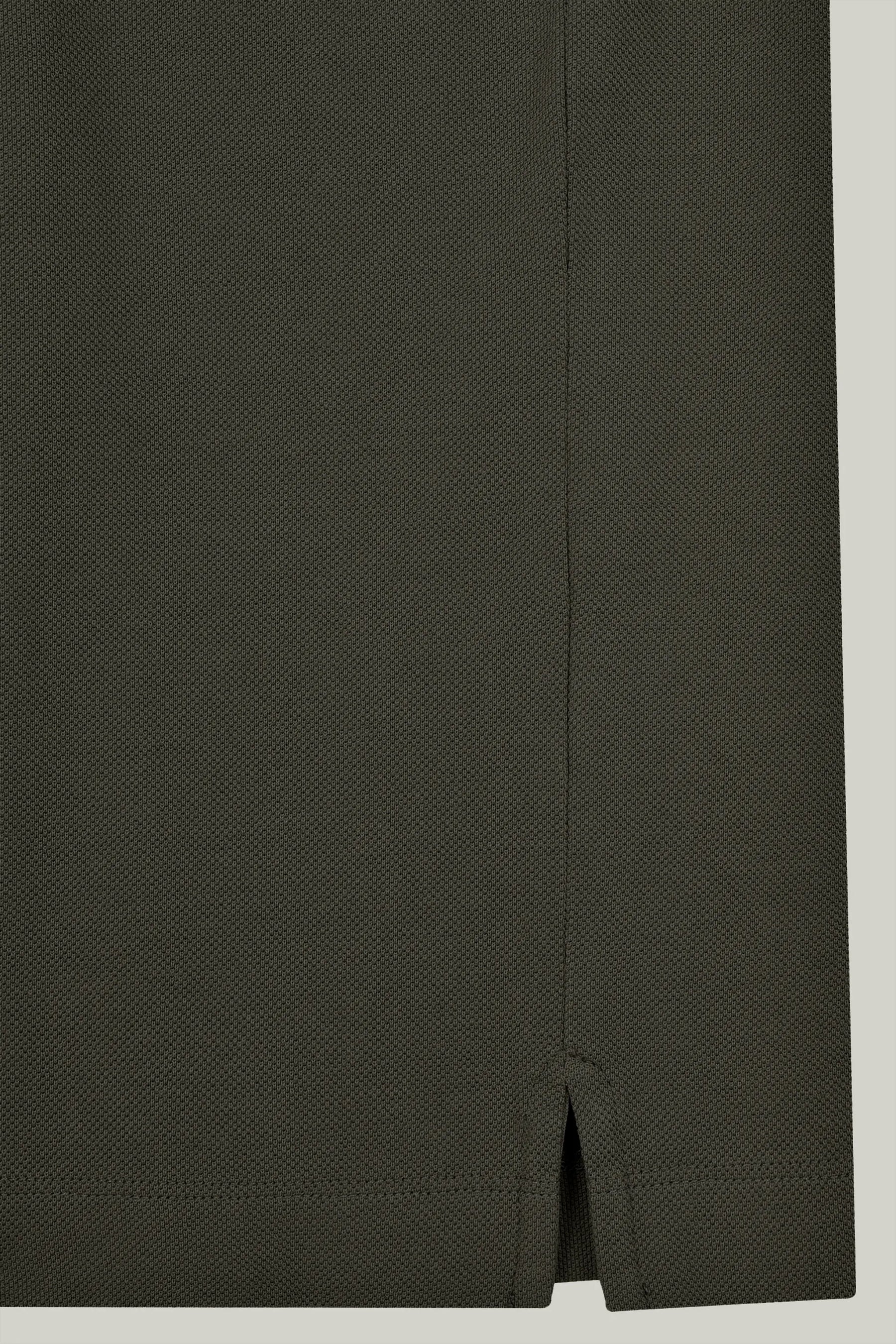 Polo-Shirt Kurzarm Pique Rippenkragen