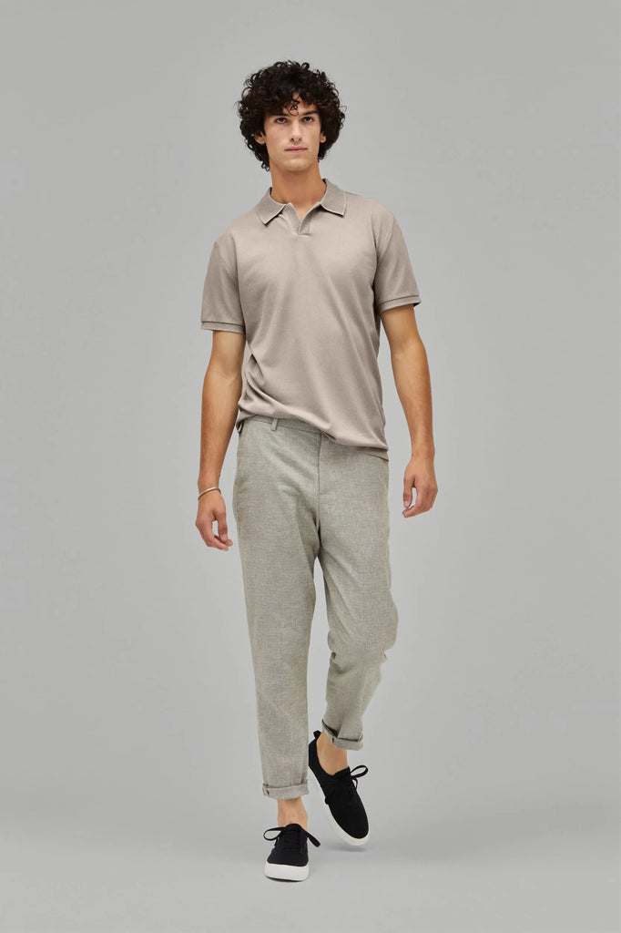 Polo-Shirt Kurzarm Pique Rippenkragen