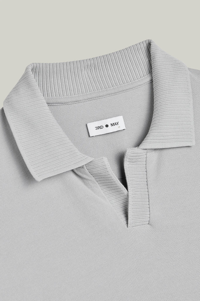Polo-Shirt Kurzarm Pique Rippenkragen