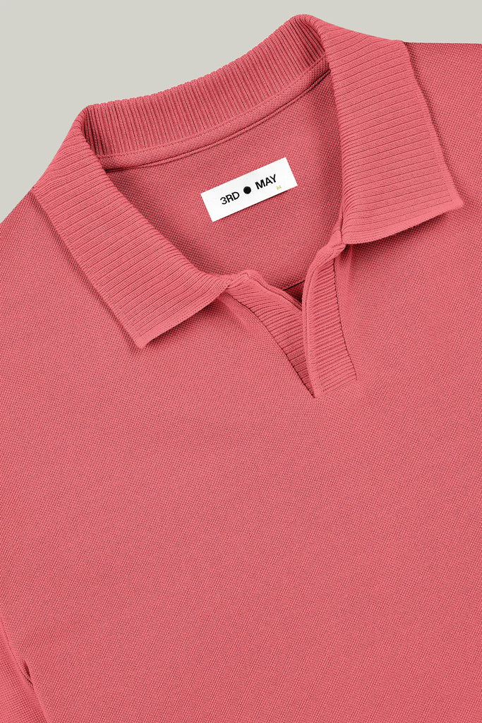 Polo-Shirt Kurzarm Pique Rippenkragen