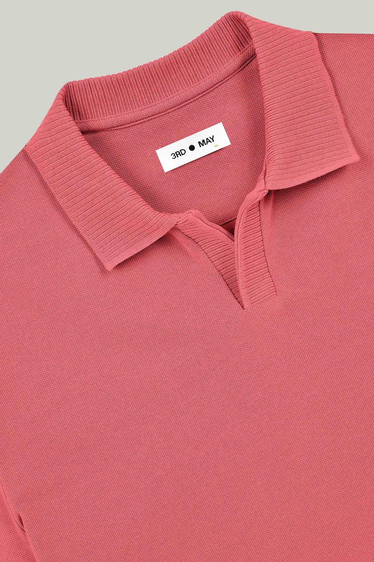 Polo-Shirt Kurzarm Pique Rippenkragen