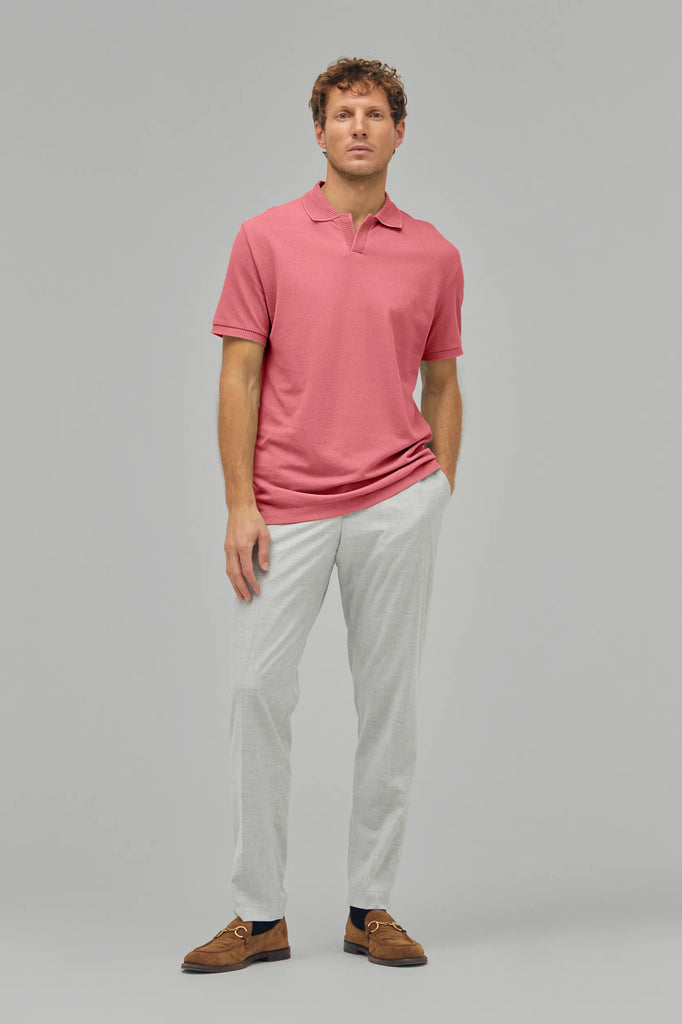 Polo-Shirt Kurzarm Pique Rippenkragen