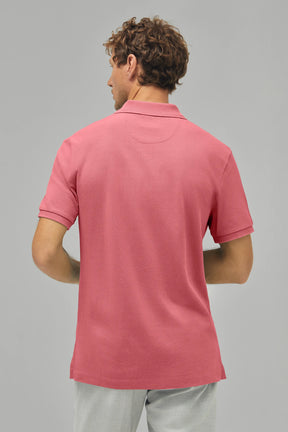 Polo-Shirt Kurzarm Pique Rippenkragen