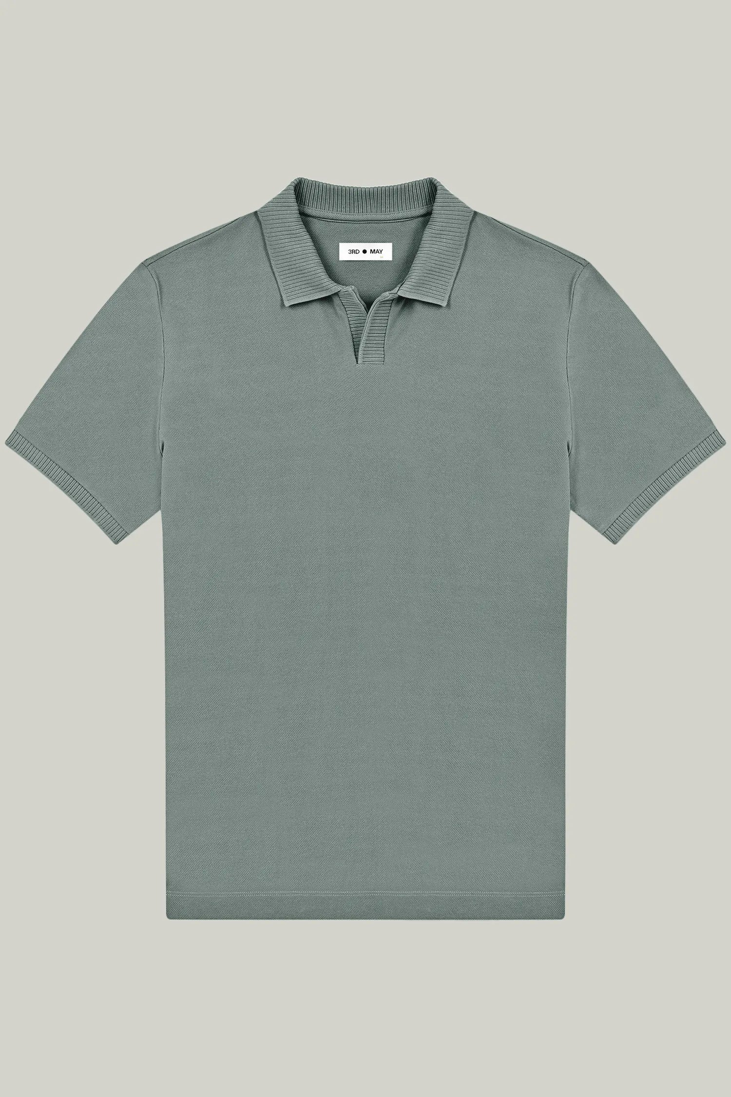 Polo-Shirt Kurzarm Pique Rippenkragen