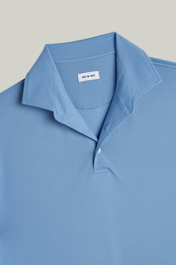 Polo-Shirt Kurzarm Pique Brilliant Light Blue#Farbe_Light Blue