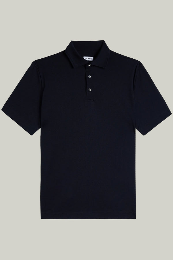 Polo-Shirt Kurzarm Pique Brilliant Marine#Farbe_Marine