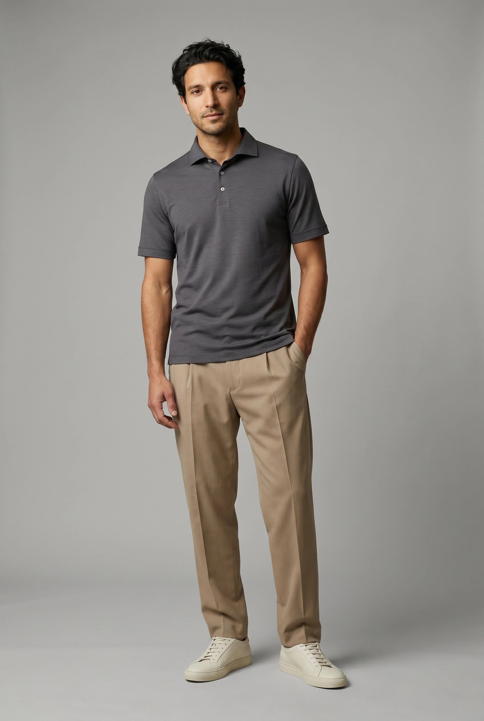 Polo-Shirt Kurzarm Luxe Wool