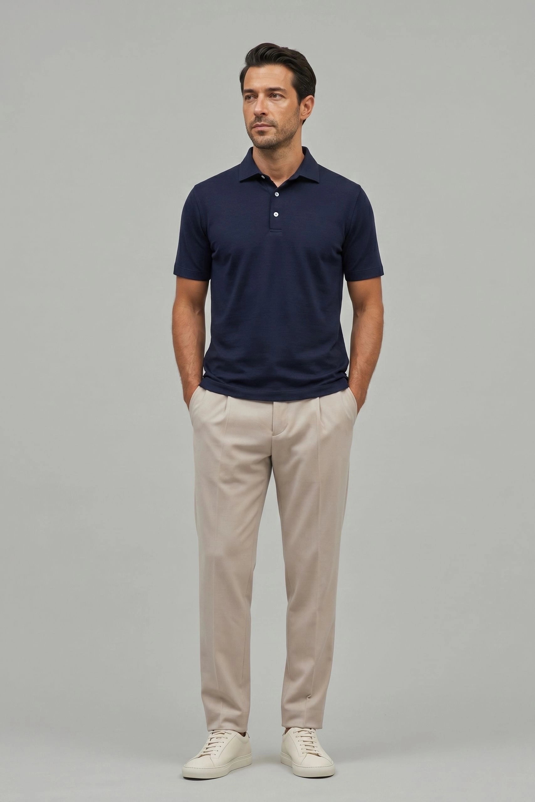 Polo-Shirt Kurzarm Luxe Wool
