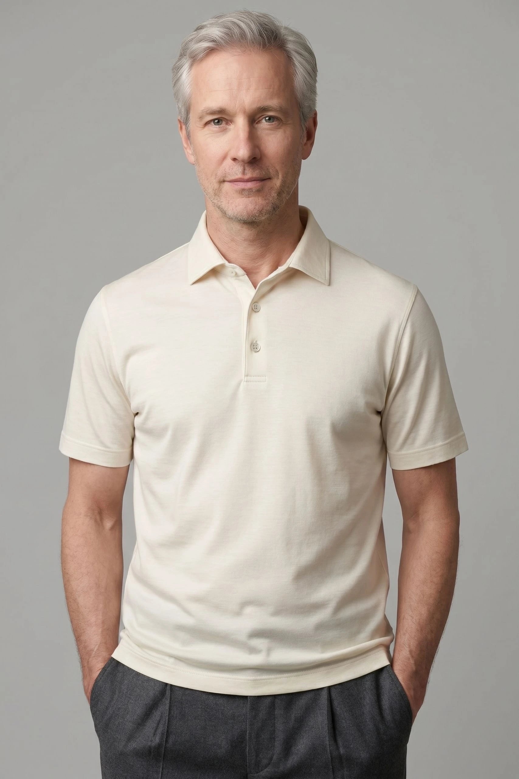 Polo-Shirt Kurzarm Luxe Wool
