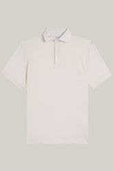 Polo-Shirt Kurzarm Luxe Wool Offwhite#Farbe_Offwhite