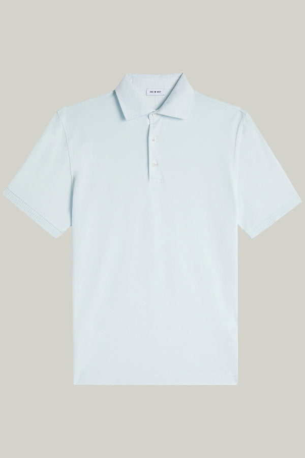Polo-Shirt Kurzarm Pique Garment Dyed Ice Melt#Farbe_Ice Melt
