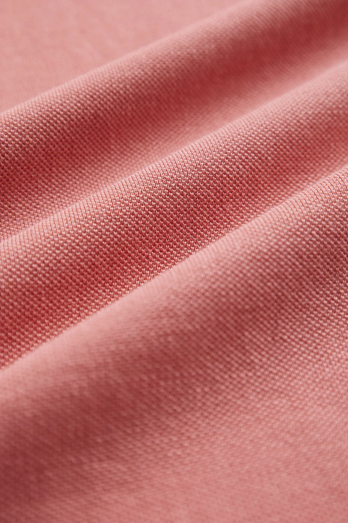 Polo-Shirt Kurzarm Pique Garment Dyed Sunset Coral#Farbe_Sunset Coral