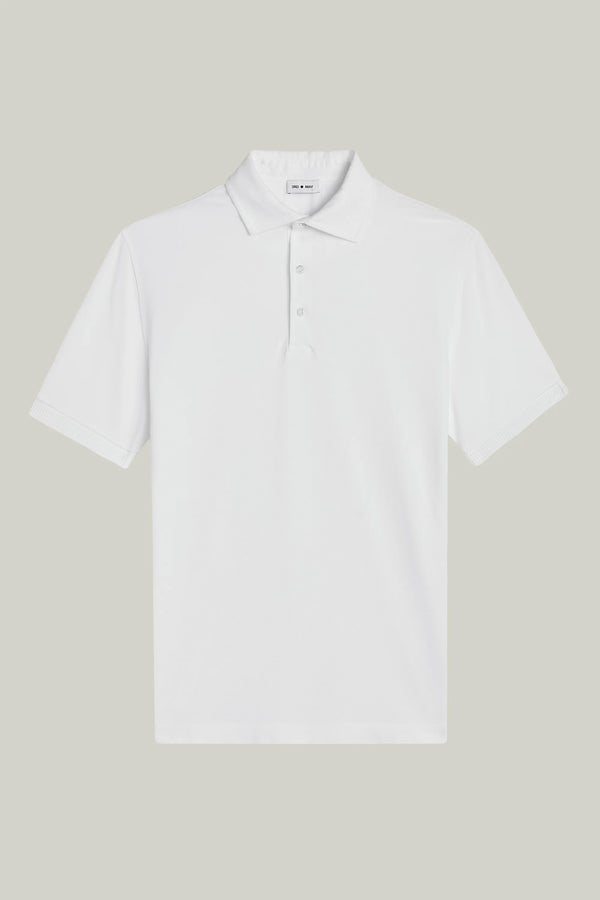 Polo-Shirt Kurzarm Pique Garment Dyed White#Farbe_White