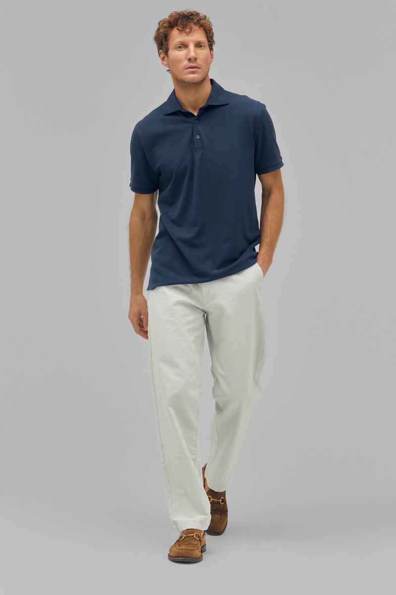 Polo-Shirt Kurzarm Pique Garment Dyed