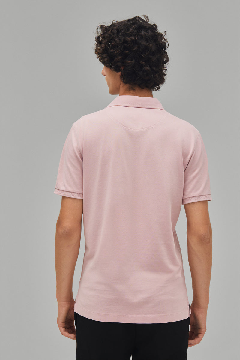 Polo-Shirt Kurzarm Pique Garment Dyed