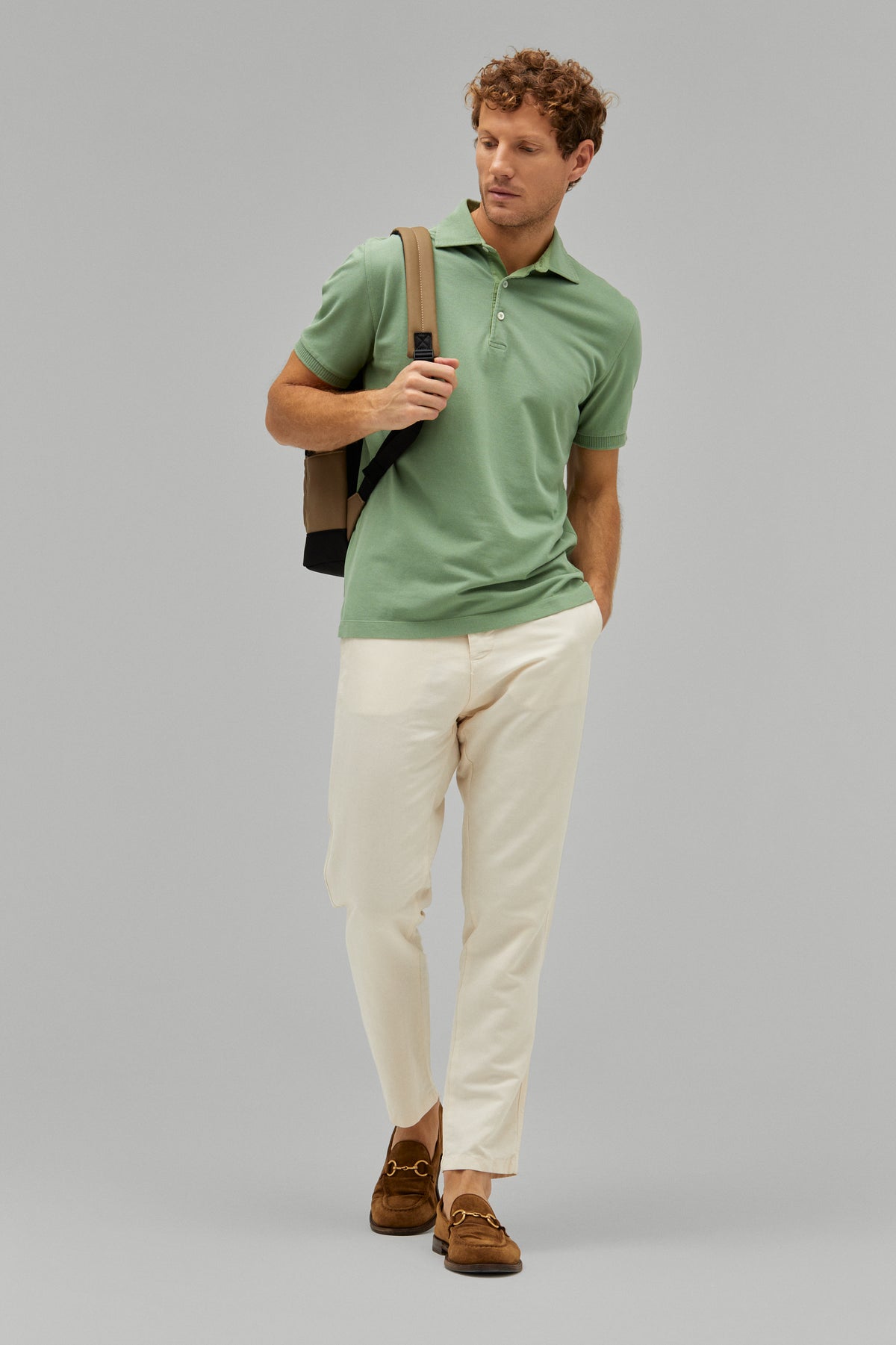 Polo-Shirt Kurzarm Pique Garment Dyed