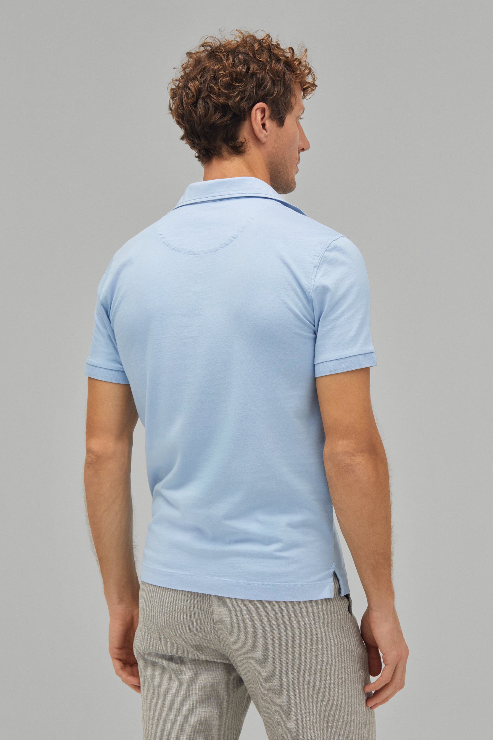 Polo-Shirt Kurzarm Jersey Garment Dyed
