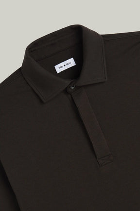 Polo Sweatshirt Modal Cotton