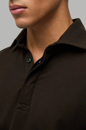 Polo Sweatshirt Modal Cotton
