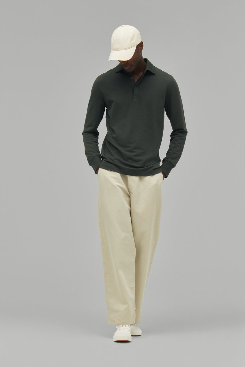Polo Sweatshirt Modal/Cotton