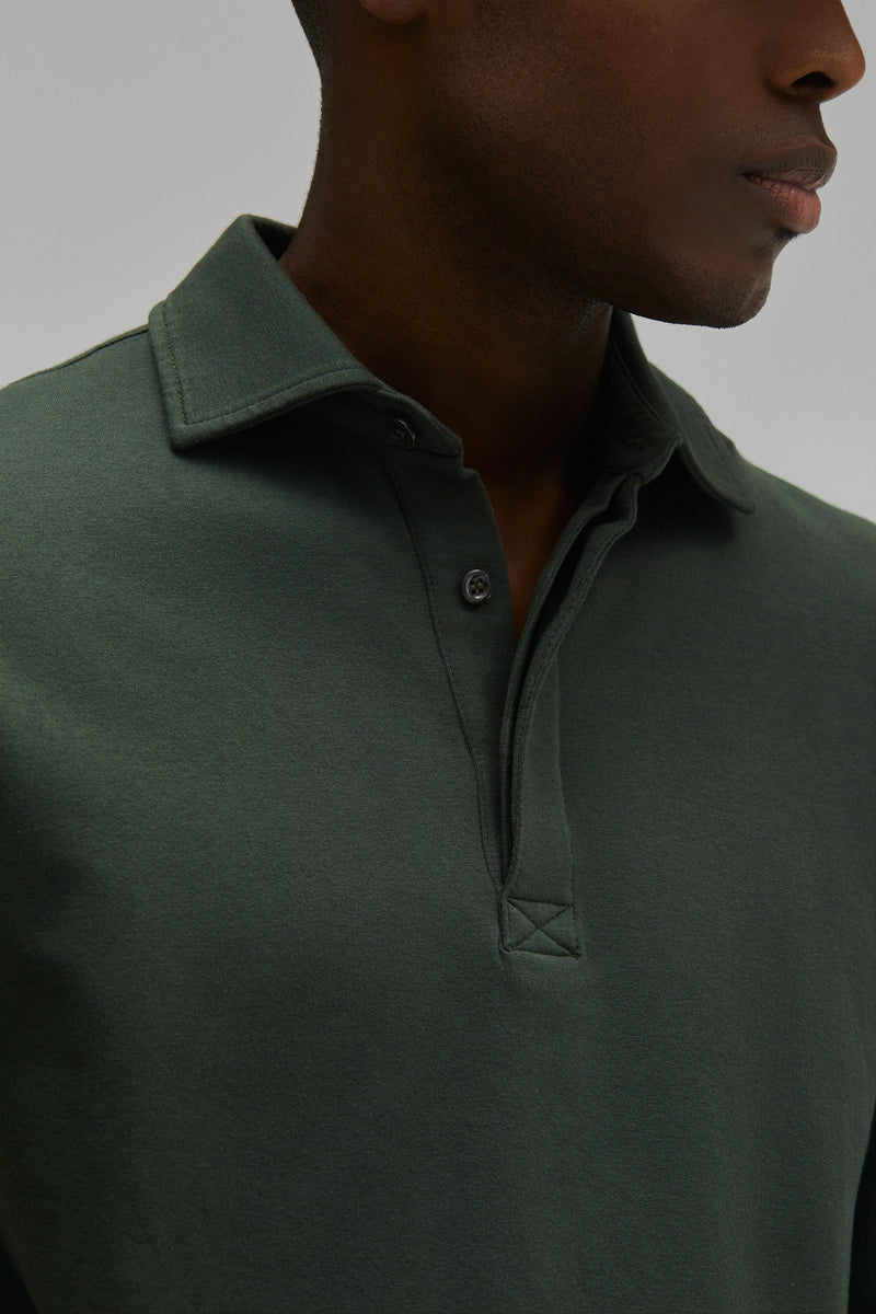 Polo Sweatshirt Modal/Cotton