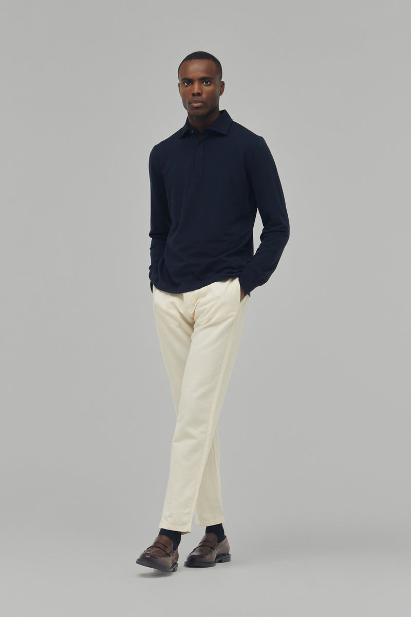 Polo Sweatshirt Modal/Cotton