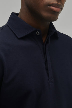 Polo Sweatshirt Modal Cotton