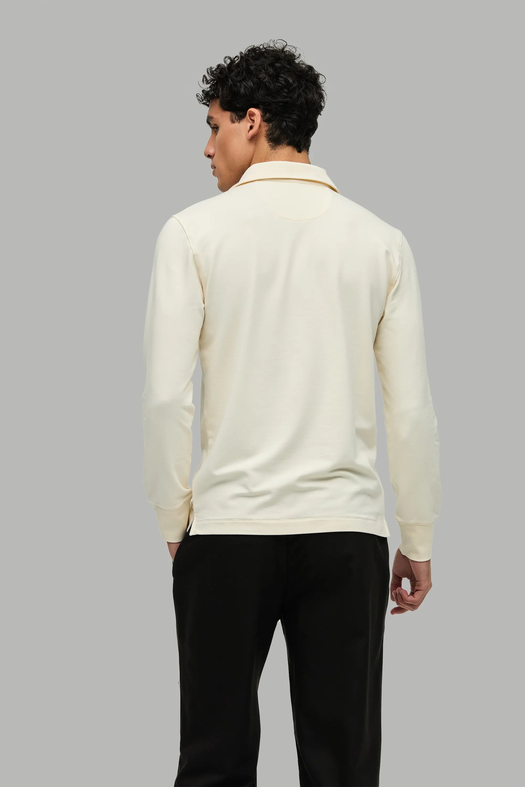 Polo Sweatshirt Modal Cotton