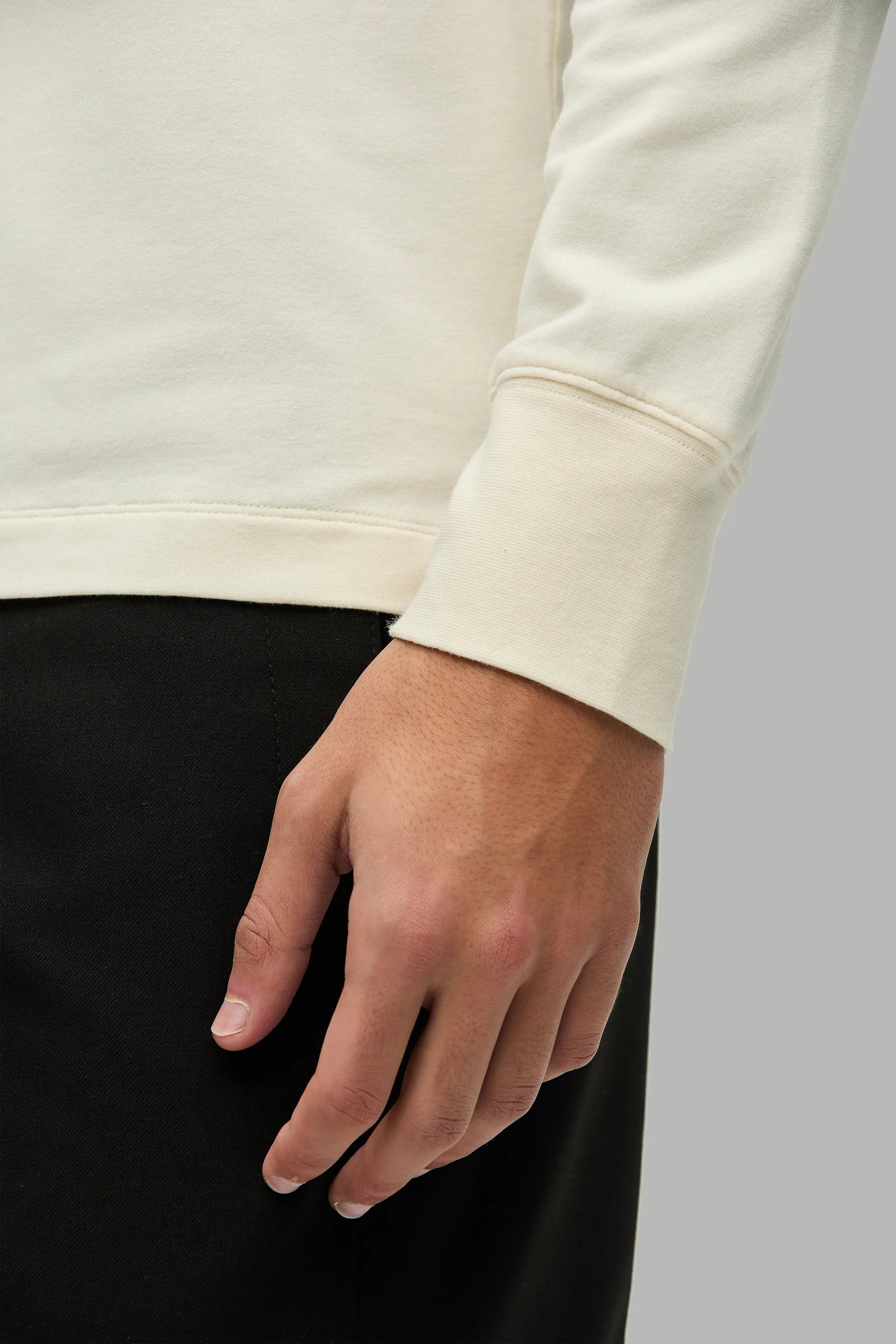Polo Sweatshirt Modal Cotton