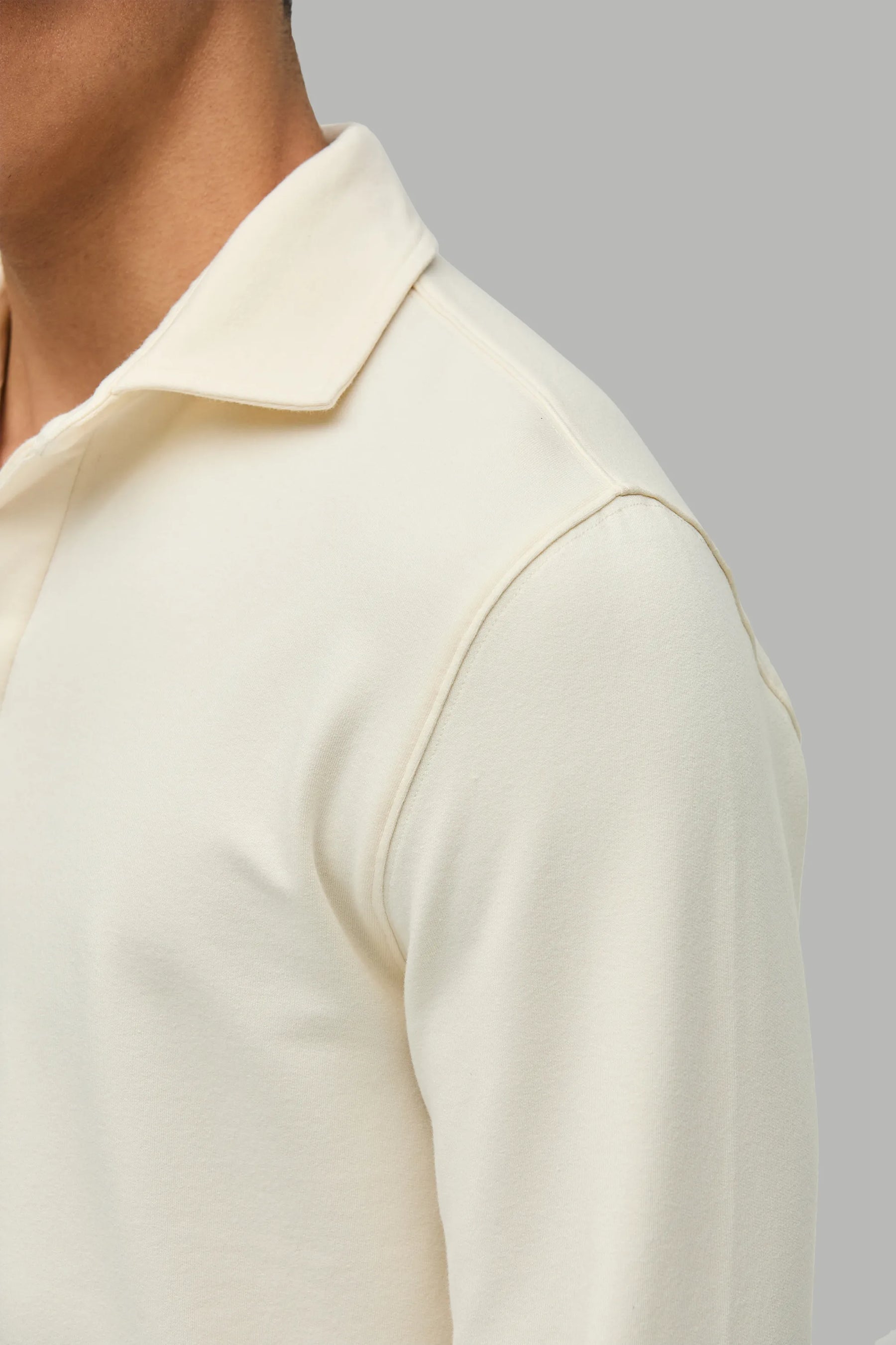 Polo Sweatshirt Modal Cotton