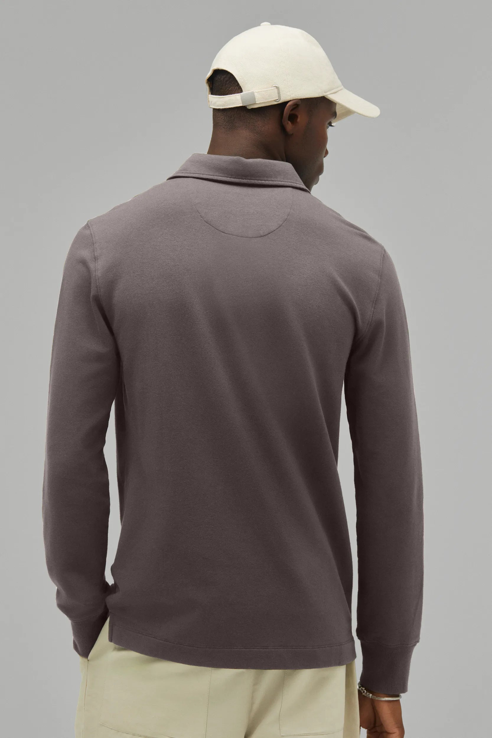 Polo Sweatshirt Modal Cotton