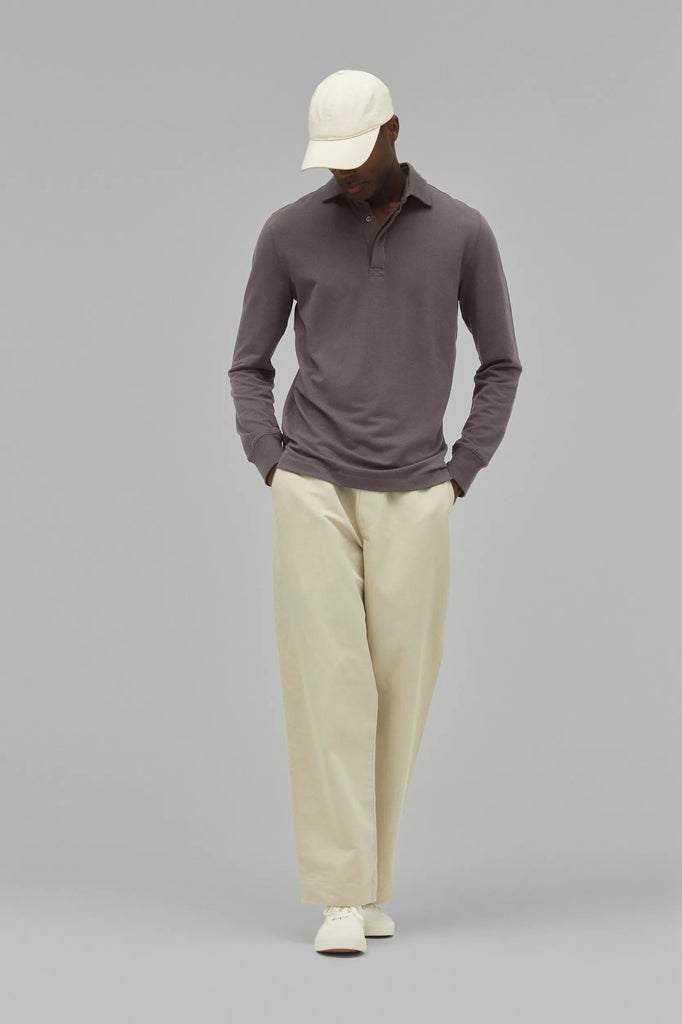 Polo Sweatshirt Modal Cotton