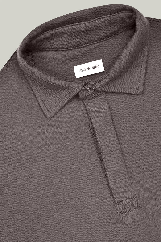 Polo Sweatshirt Modal Cotton