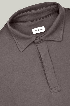 Polo Sweatshirt Modal Cotton