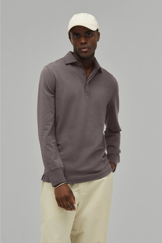 Polo Sweatshirt Modal Cotton