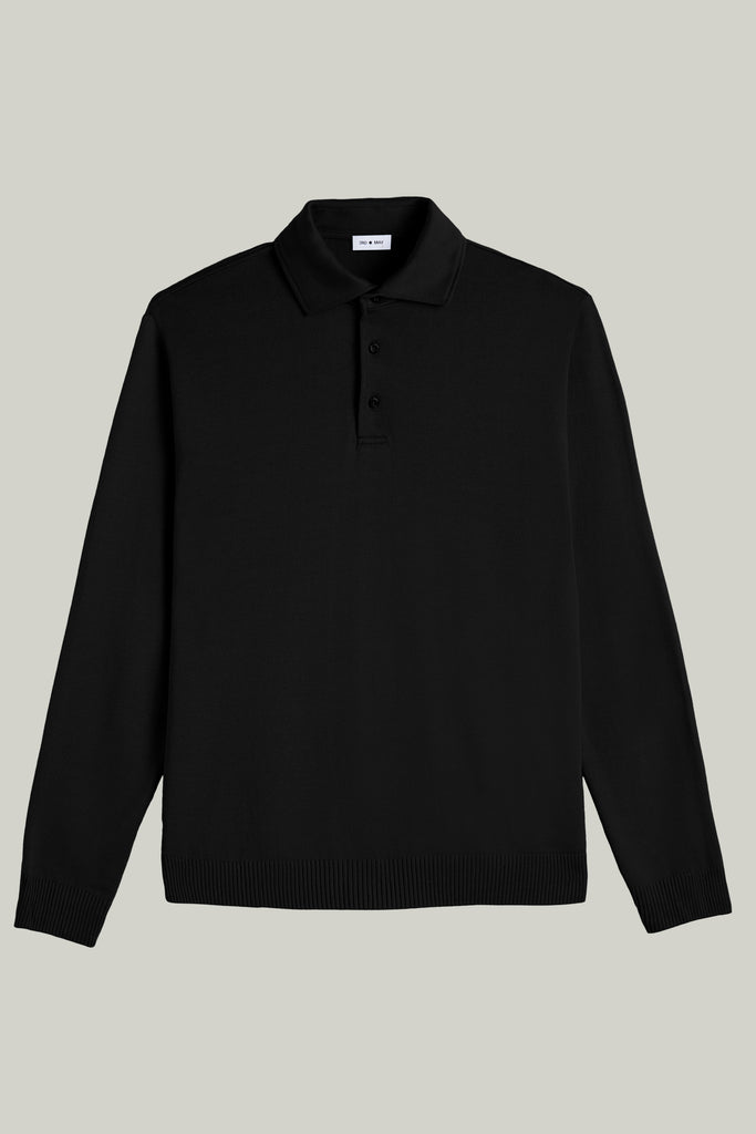 Polo-Shirt Langarm Modal Cotton