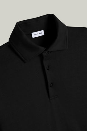 Polo-Shirt Langarm Modal Cotton