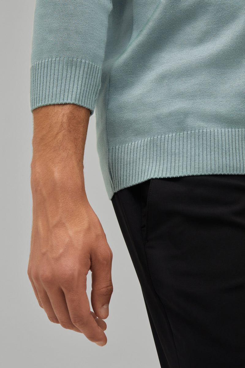 Polo-Shirt Langarm Modal Cotton