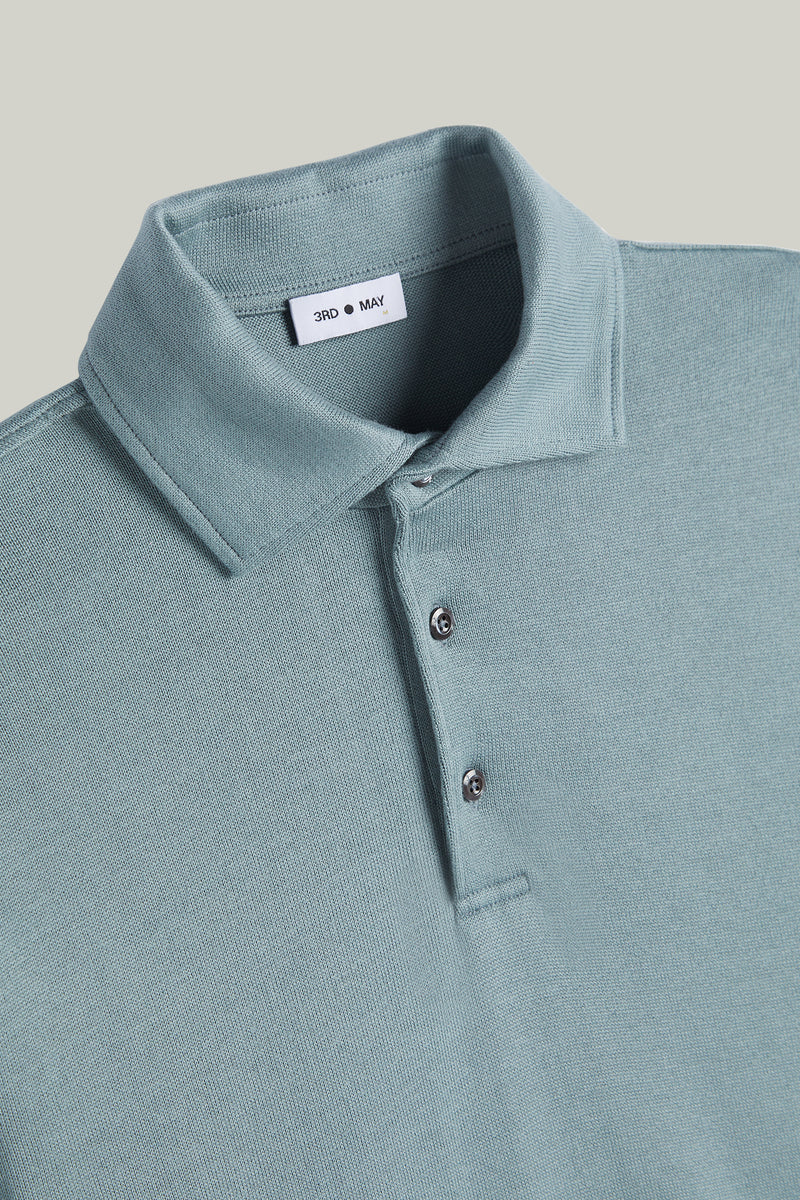 Polo-Shirt Langarm Modal Cotton