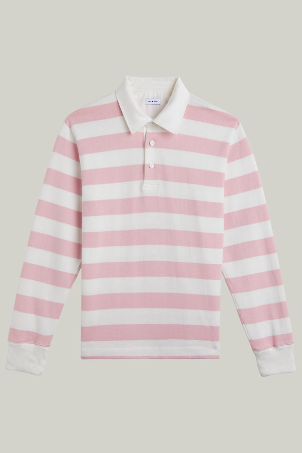 Polo Rugby Heavy College Jersey Rose Stripe#Farbe_Rose Stripe