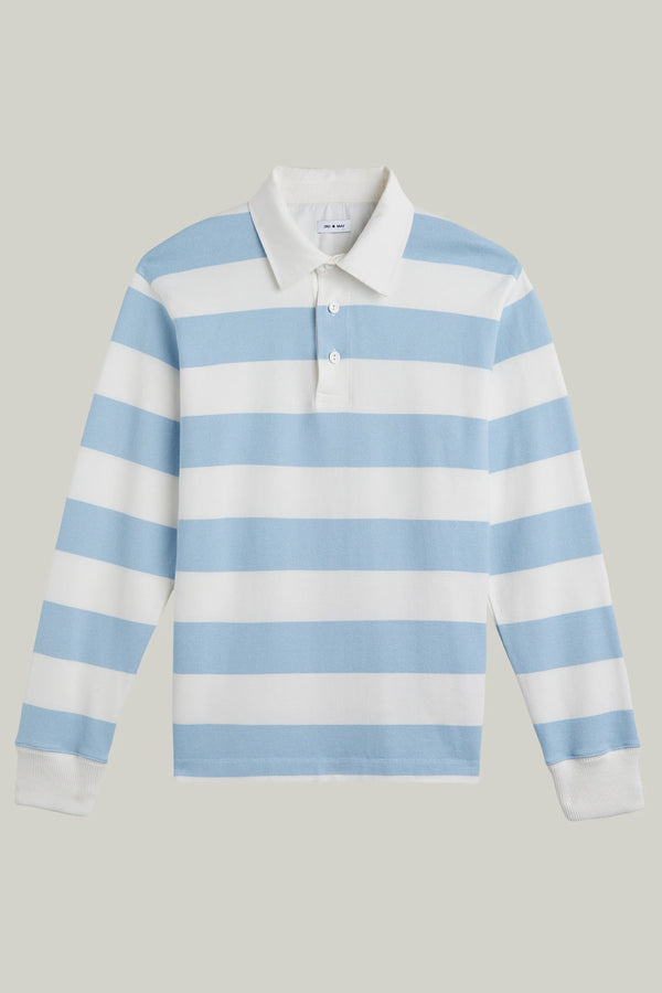 Polo Rugby Heavy College Jersey Sky Stripe#Farbe_Sky Stripe
