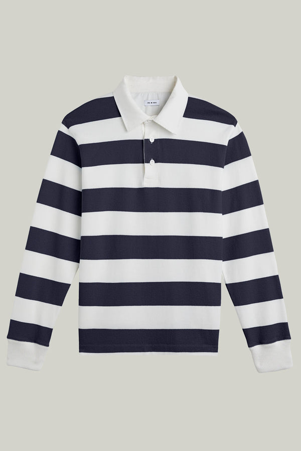 Polo Rugby Heavy College Jersey Navy Stripe#Farbe_Navy Stripe
