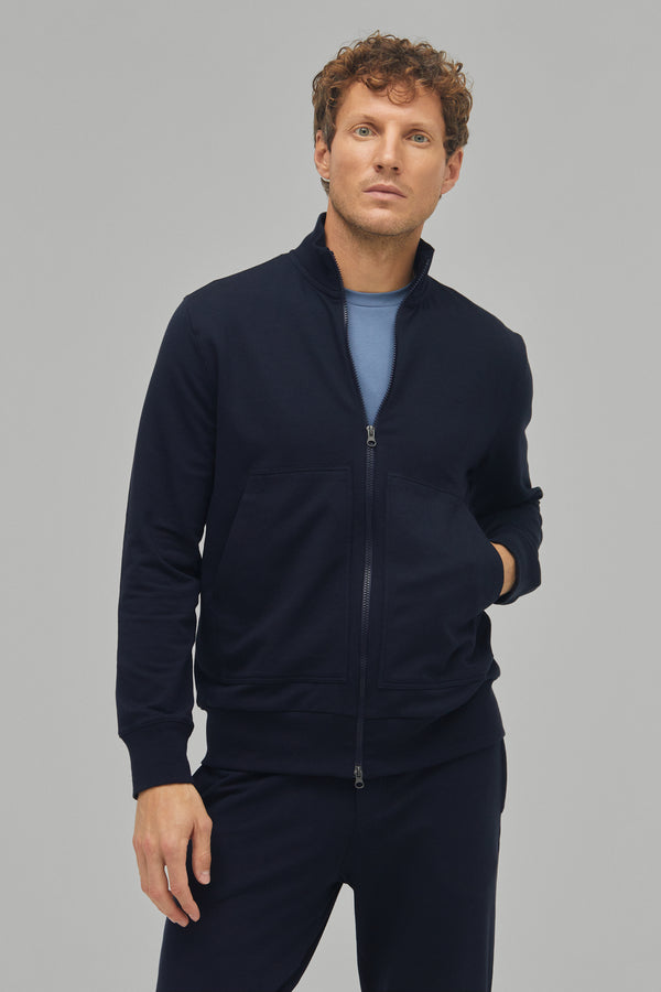 Sweatjacke Zip Modal Cotton