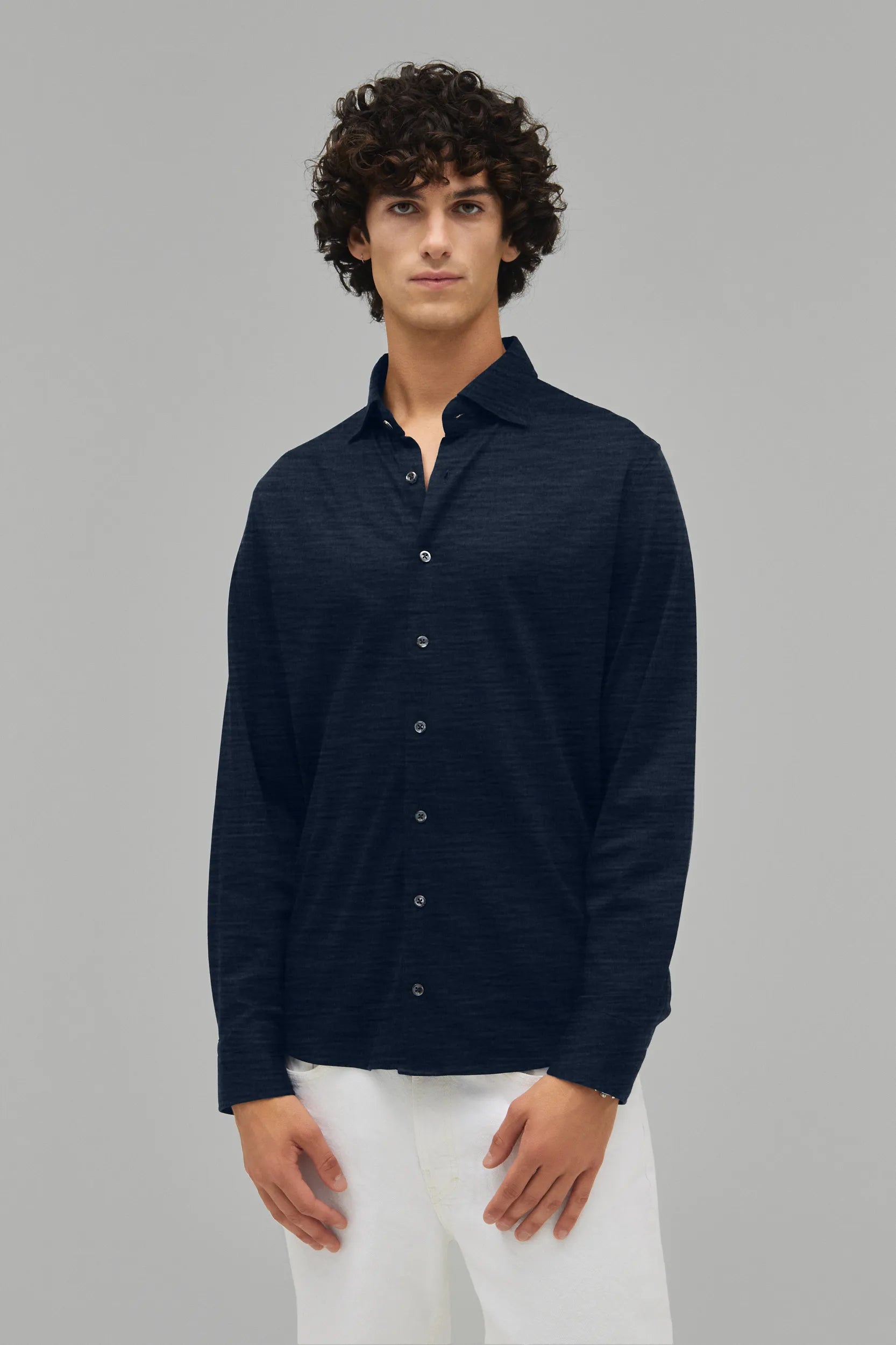 Hemd Langarm Luxe Wool