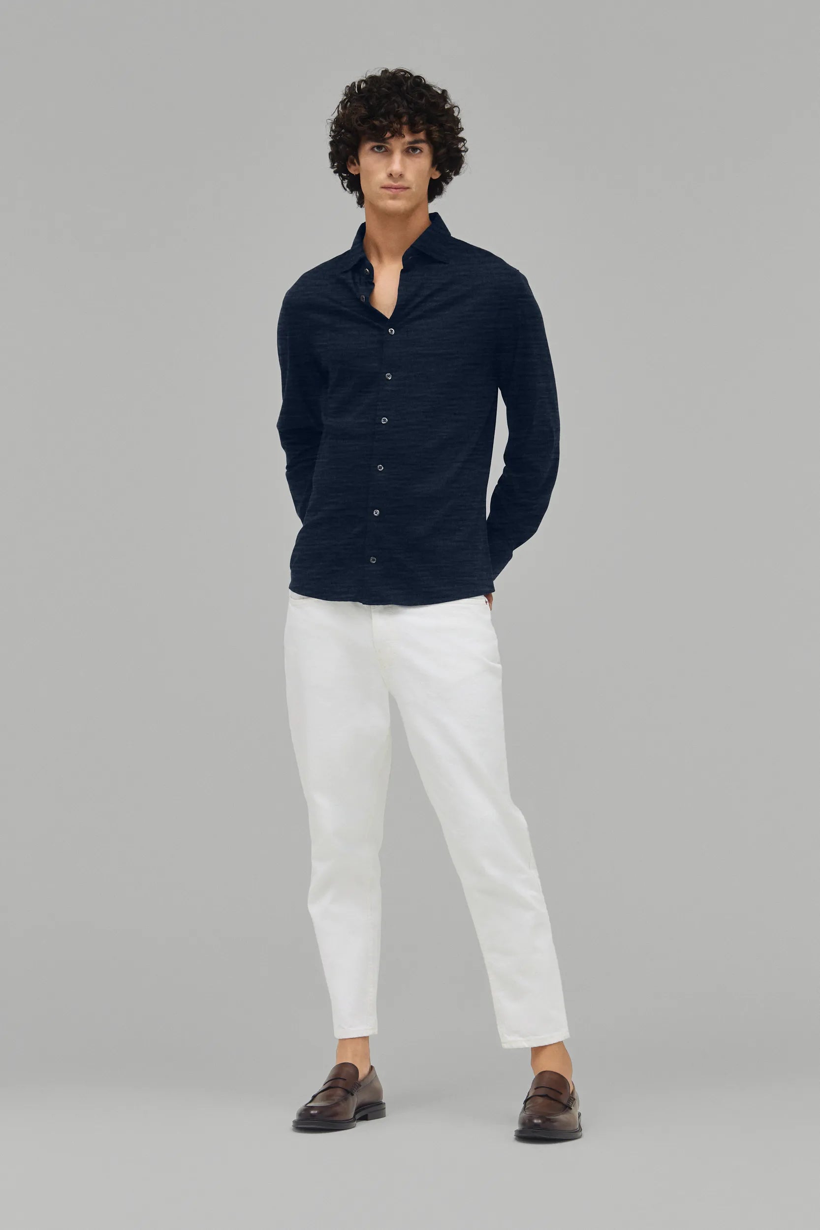 Hemd Langarm Luxe Wool