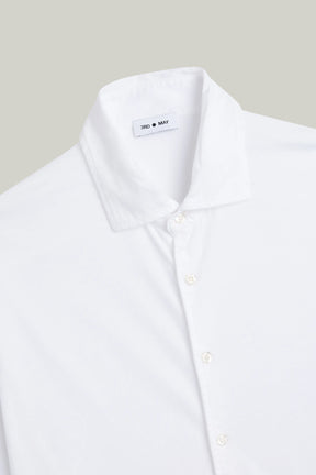 Hemd Casual Langarm Jersey Garment Dyed Cutaway