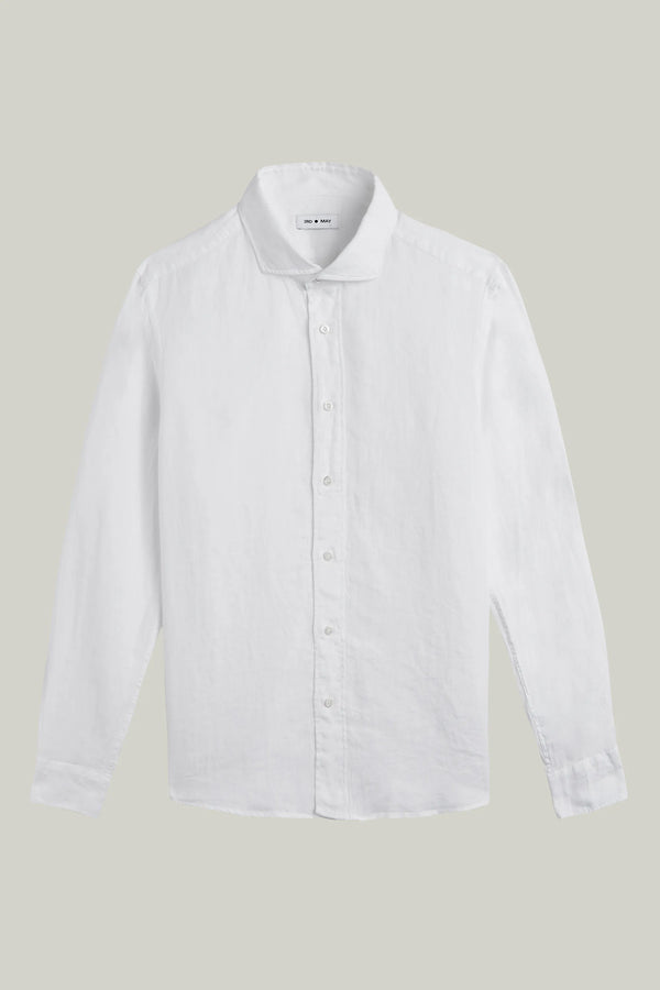 Hemd Langarm Leinen White#Farbe_White