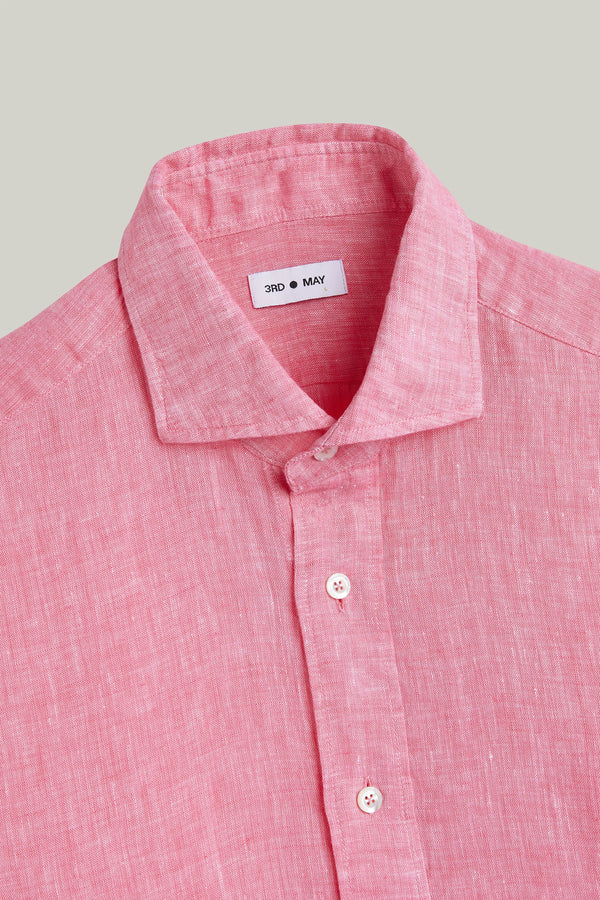Hemd Langarm Leinen Rose#Farbe_Rose