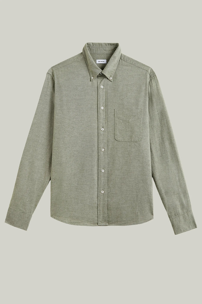 Hemd Langarm Flanell Melange