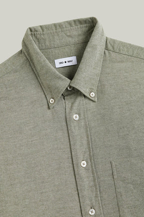 Hemd Langarm Flanell Melange